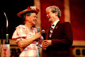 Minnie Pearl and Roy Acuff On Stage At The Grand Ole Opry Nashville Tennessee