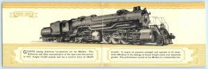 Double Postcard BALTIMORE & OHIO RAILROAD ~ Centenary Pageant 1927 MALLET Train