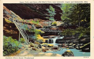 Upper Falls and Cave, Old Man's Cave near Lancaster, Logan and Nelsonville - ...