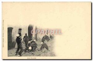 Old Postcard Militaria At potatoes