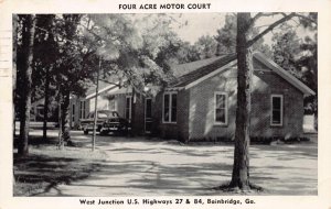 Postcard Four Acre Motor Court in Bainbridge, Georgia~129635