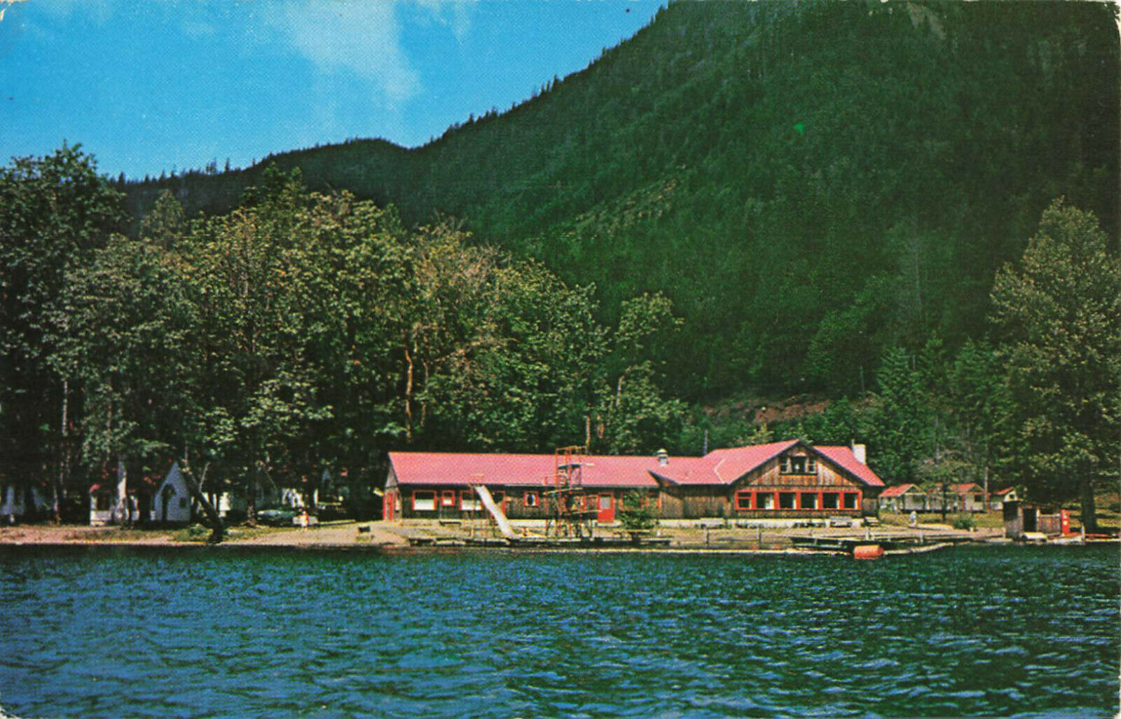Postcard Maple Grove Resort Lake Sutherland Washington United States