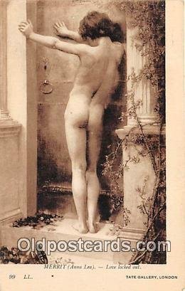 Merrit Anna Lea, Love Locked Out Tate Gallery, London Nude Unused 