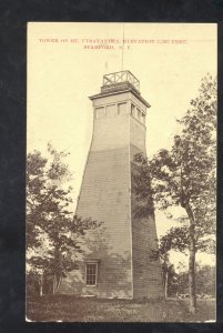 STAMFORD NEW YORK TOWER OF MT. UTSAYANTHA VINTAGE POSTCARD SAYVILLE SD NASSERT