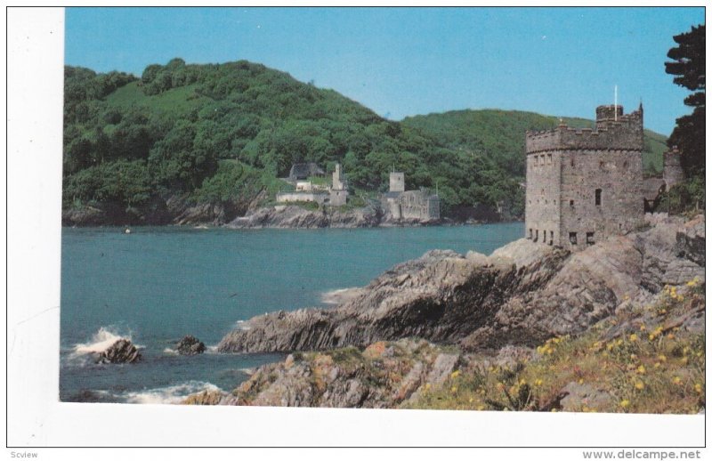 Kingswear and Dartmouth Castles, River Dart, Dartmouth, Devon, England, 1940-60s