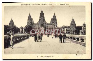 Old Postcard Paris Exposition Coloniale Internationale Angkor Wat