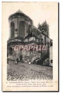 Old Postcard La Ferte Milon Aisne Notre Dame Church Stained Glass of the 14th