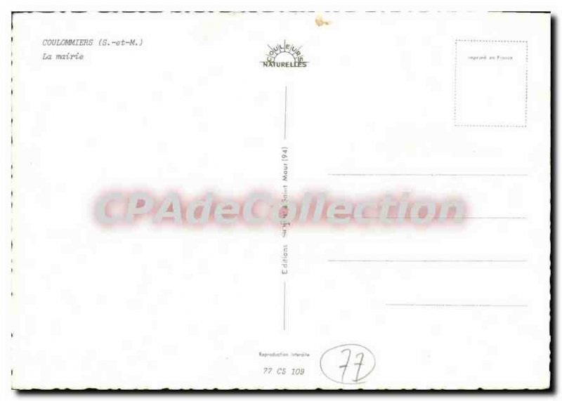 Modern Postcard Coulommiers (S & M) The Mayor