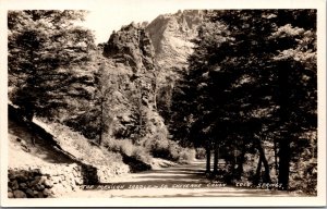 Real Photo Postcard The Mexican Saddle South Cheyenne Canyon Colorado Springs