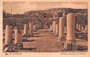 BF35627 carthage basilique byzantine de douimes   tunisia front/back scan