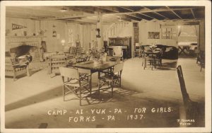 Forks Township PA Pennsylvania Camp Ai-Yuk-Pa For Girls Real Photo Postcard