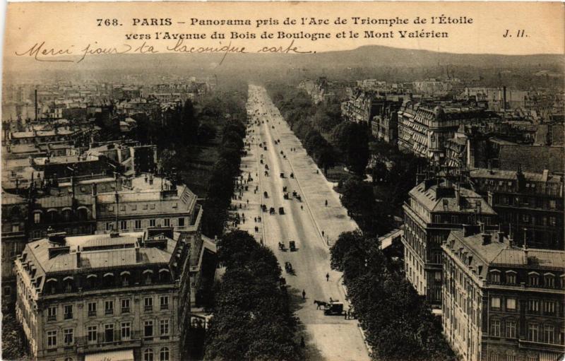 CPA PARIS 16e-Panorama pris de l'arc de Triomphe de l'Etoile (324985)