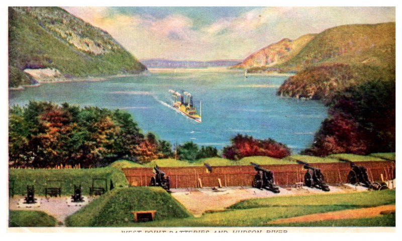 New York West Point Batteries and Hudson River