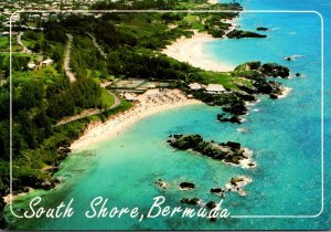 Bermuda Aerial View Of South Shore Showing Southampton Princess Beach