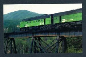 MT Burlington Northern RR Train HUNGRY HORSE MONTANA PC