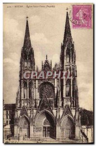 Old Postcard Rouen Eglise Saint Ouen