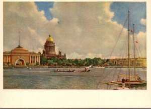 Russia Leningrad Waterfront View