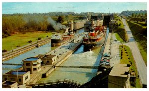 Twin Flights Locks of Welland Ship Canal Thorold Ontario