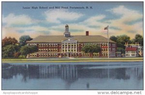 New Hampshire Portmouth Junior High School And Mill Pond