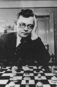 Hans Fallada Playing Chess Book Author Stunning Portrait Postcard