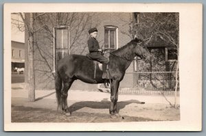 Postcard RPPC c1910s Photo Of Child On Horse