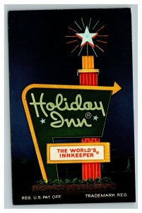 Vintage 1960's Advertising Postcard Holiday Inn Benton Harbor Michigan