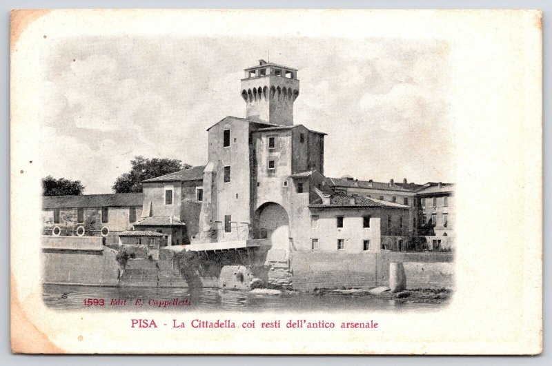 La Citadella Coi Resti Dell' Artico Arsenale Scenic Spot Pisa Italy Postcard