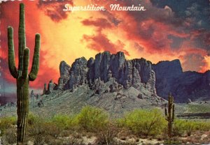 Arizona Superstition Mountain Sunrise Near Mesa