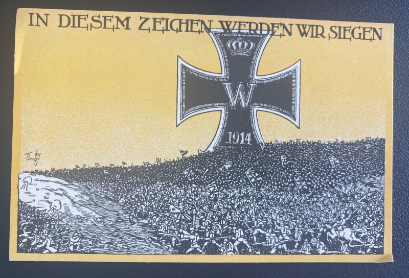 Mint Germany Patriotic Picture Postcard German Iron Cross