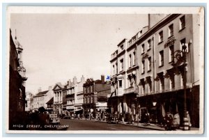 c1940's High Street Cheltenham Gloucestershire England RPPC Photo Postcard