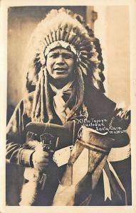 Santa Clara CA Indian Cleto Tafoya Custodian  Real Photo Postcard