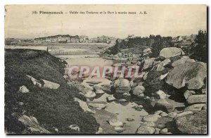 Old Postcard Valley of Ploumanach Troieros and Harbor at low tide