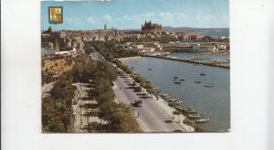 BF22733 mallorca palma vista desde et paseo maritimo  spain  front/back image