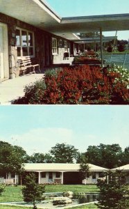 Smitty's Rock & Wood Motel - Belchertown, Massachusetts Postcard