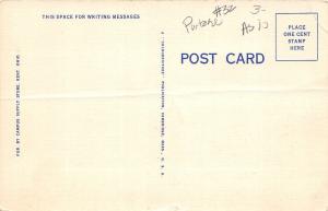 F33/ Kent Ohio Postcard Linen Portage County University Band