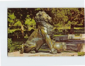 Postcard Lion, Brookgreens Gardens, Murrells Inlet, South Carolina