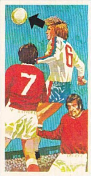 Brooke Bond Trade Card Play Better Soccer No 34 Defensive Header