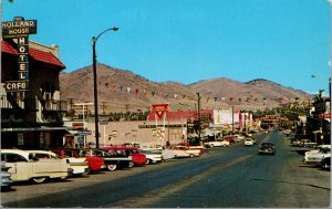 Vtg 1960 Washington Avenue Conoco Classic Cars Signs Golden Colorado CO Postcard