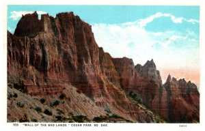 South Dakota  Wall of the Bad Lands Cedar pass