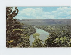 Postcard The Beautiful Susquehanna River as seen from Russel Hill PA USA