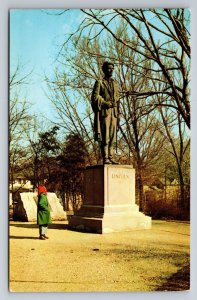 Lincoln The Soldier Monument Dixon Illinois Unposted Postcard