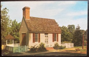 Vintage Postcard 1950's Old Wye Church Colonial Vestry House, Wye Mills, MD
