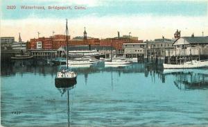 Bridgeport Connecticut C-1910 Waterfront Postcard Danzinger Berman 1825