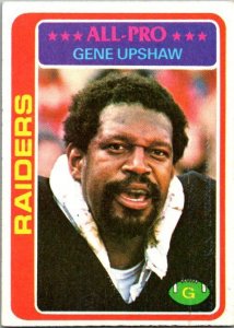 1978 Topps Football Card Gene Upshaw Oakland Raiders sk7397