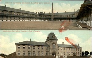 London Ontario Wolseley Barracks c1900-20s Vintage Postcard