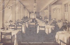 Sweden Goteborg Tradgardsforeningen matsalsverandan Dining Room Interior 1930...