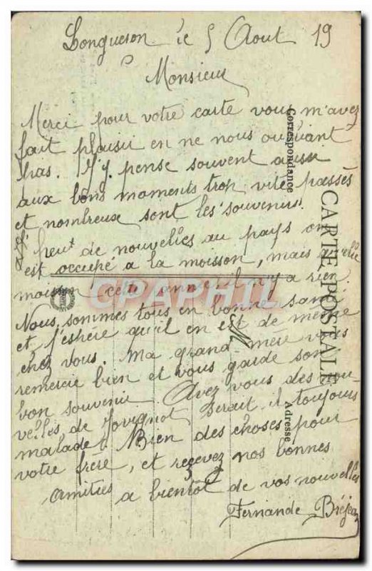 Old Postcard Remembrance L & # 39Yonne