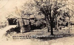 Old Covered Bridge Beaverkill NY 1924