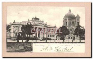 Old Postcard Strasbourg Courthouse