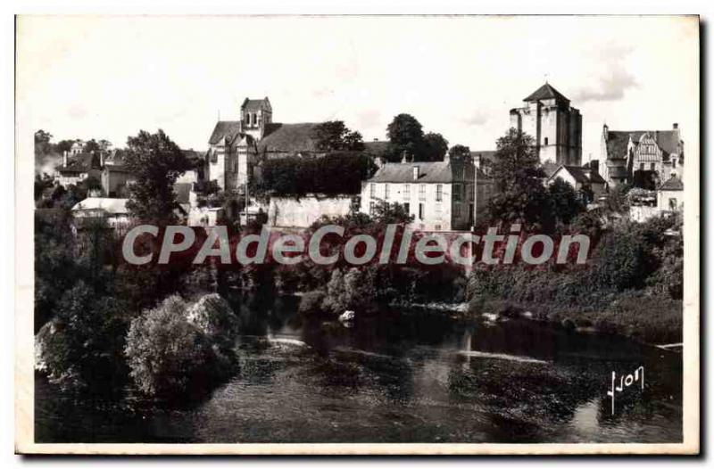 Old Postcard La Roche Posay The Church Donjon